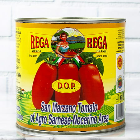 Whole San Marzano Tomatoes DOP In Puree by Rega - 5 LB 10 OZ (90
