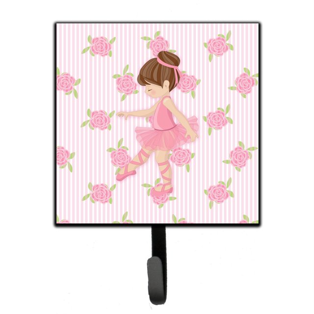 "Treasures Ballerina Brunette Point Gancho de pared, pequeño, multicolor" Caroline's Treasures BB5177SH4