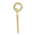 thumbnail image 3 of 14K Yellow Gold Fancy Key Shape Design Letter S Initial Charm Pendant, 3 of 5