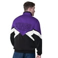 thumbnail image 2 of Men's Starter Purple/Black Sacramento Kings Rush Applique Full-Zip Track Jacket, 2 of 2