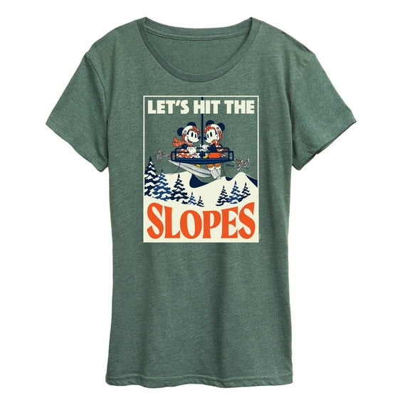 Disney - Lets Hit The Slopes - Women's Short Sleeve Graphic T-Shirt