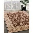 thumbnail image 2 of Ahgly Company Indoor Round Mid-Century Modern Brown Oriental Area Rugs, 4' Round, 2 of 6