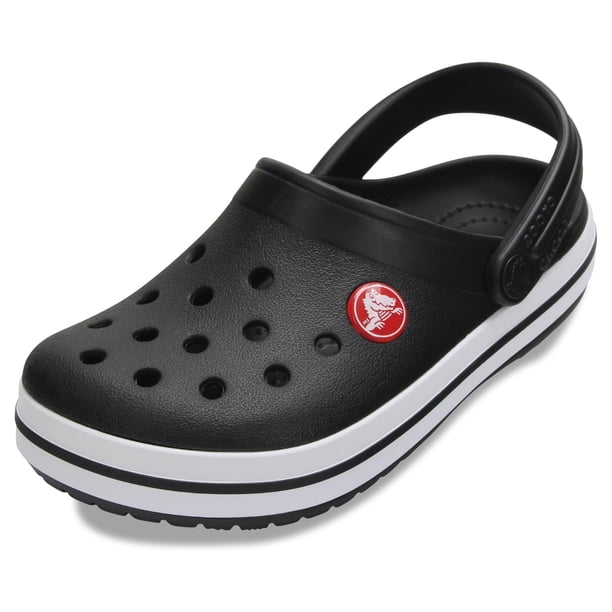 Zuecos Crocs Crocband para niños pequeños, negros, talla 10
