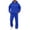 Blue, variant on Men’s Matching Sweat Outfit Cotton Blend Pullover Breathable Tracksuit Sport Suit Sweatsuit Relaxed Fit Men Sport Suit Drawstring Waist Loungewear
