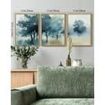 thumbnail image 3 of SHENIFY Landscape Wall Art Set Watercolor Ink Wash Tree Forest Nature Scenry Tie-dyed Wilderness Farmhouse Rustic Modern Art Decorative 11x14in3pcs Natural Framed, 3 of 5