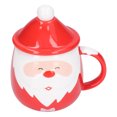 thumbnail image 3 of BuyWeek Tasse à Café de Noël, Tasse à Café en Céramique 450ml Tasse à Lait de Thé de Noël avec Cuillère à Couvercle pour Maison Chambre Salon(A), 3 of 14