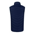 thumbnail image 6 of Heated Vest for Men Smart Electric 11 Heat Zones Lightweight Stand Collar Solid Hiking Rechargeable Sleeveless Puffer Unisex Jacket No Battery Outdoor Casual Tops Blue Xxl, 6 of 6