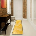 thumbnail image 3 of Dreamtimes Yellow Strata Marbling Hallway Runner Rug 2'x6' Kitchen Rug with Rubber Backing Veining Texture Non Slip Entryway Rug Runner Washable Soft Area Rug for Hallway Bedroom Kitchen Decor, 3 of 6