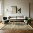 thumbnail image 3 of Brown Framed Area Rugs for Living Room Washable Rugs Boho Moroccan Area Rug Soft Neutral Geometric Bohemian Carpet Distressed Indoor Rug for Bedroom Dining Room Office Foldable Nonslip Rug, 3 of 9