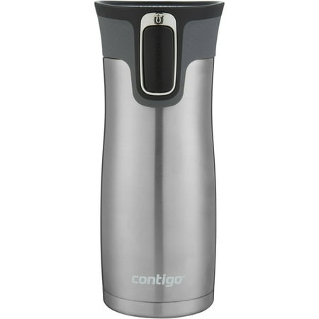 Contigo AUTOSEAL West Loop Vacuum-Insulated Stainless Steel Travel Mug with Easy-Clean Lid, 16 oz., Stainless Steel