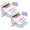 A694 Purple 5.9x4.3x2.4" 28Pack, variant on 28Pcs Pouch Inside Zipper With 14 Day Zipper Pouches Organizer Travel Weekly Vitamin Reusable Portable Large Holder Daily Food Storage