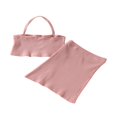 thumbnail image 2 of CNKOO Jupe Courte Fendue à Col Halter pour Filles Été, 2 of 5