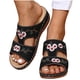thumbnail image 5 of Sandalias de flores bordadas con tacón de cuña a la moda de verano para mujer, zapatos de mujer Wmkox8yii  nm10247, 5 of 5