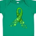 thumbnail image 4 of Inktastic Mental Health Awareness Ribbon with Green Hearts Boys or Girls Baby Bodysuit, 4 of 5
