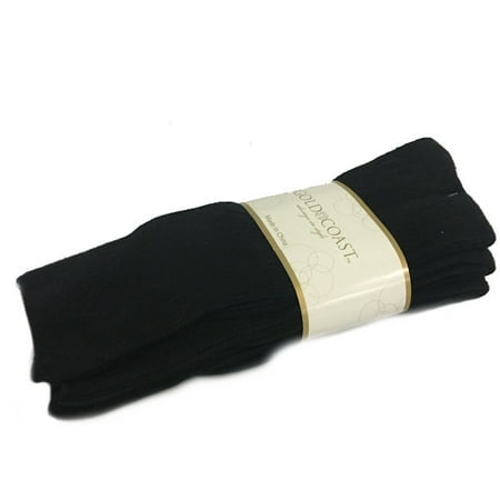 Gold Coast Men's Diabetics Seamless Dress Socks in Black - 3 (Best Cheap Mens Socks)