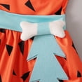 thumbnail image 4 of Odeerbi Toddler Girls Halloween Dress Irregular Tulle One Shoulder Dress with Hairband, 4 of 6