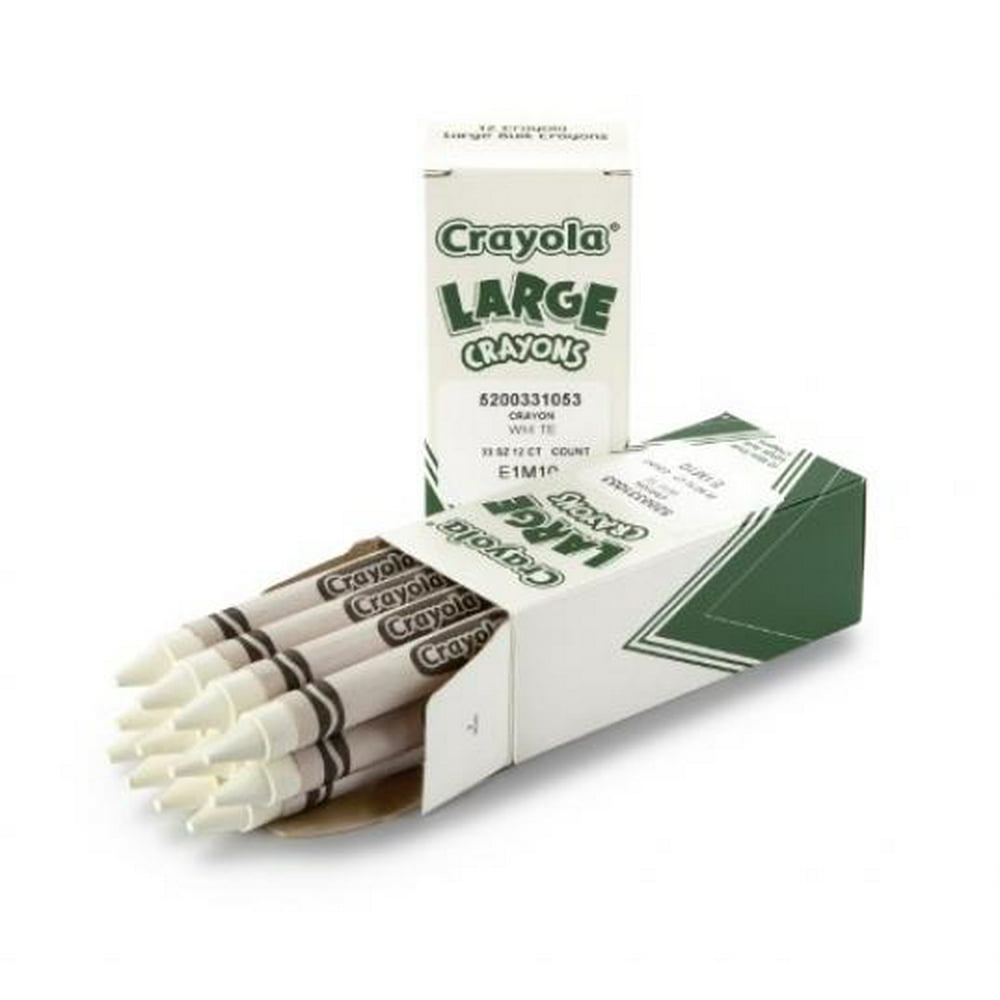 Crayola Bulk Crayons Large Size, White, 2