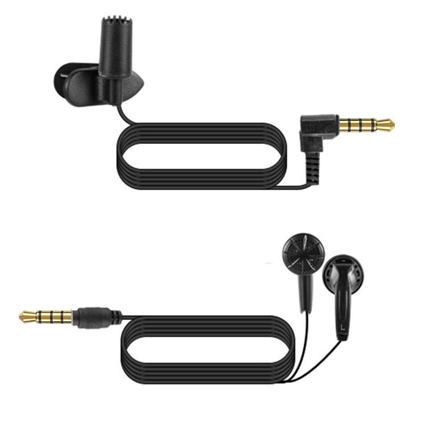 Auriculares Y Micrófono Externo Para Grabadora De Voz Aiworth E36
