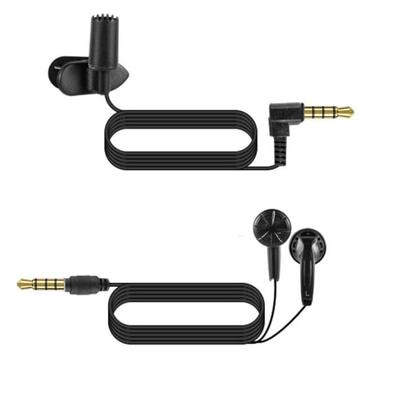 Auriculares Y Micrófono Externo Para Grabadora De Voz Aiworth E36