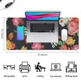 thumbnail image 5 of Long Mouse Pads for Desk,Pioneer Flower Floral Print Pattern Desk Mats on Top Of Desks, Desk Mouse Pad Extra Large with 3mm Non-Slip Base and Stitched Edge for Gaming,Office,Work,Home 35.4"x15.7", 5 of 6