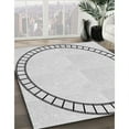 thumbnail image 2 of Ahgly Company Indoor Square Patterned Off-White Novelty Area Rugs, 5' Square, 2 of 6