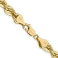 thumbnail image 3 of Auriga Fine Jewelry 14K Yellow Gold 6mm Regular Rope Chain Bracelet 8 inch for Women, 3 of 6