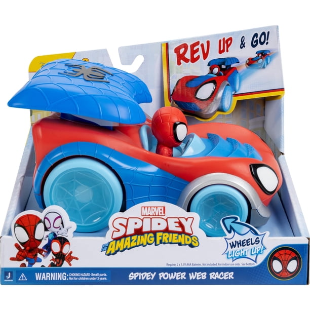Auto de juguete Jazwares Marvel Spidey Power Web Racer de 20 cm