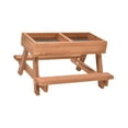thumbnail image 4 of Comedero de madera para pollos y aves de corral para exteriores, granjas y jardines. Marrón, 4 of 9