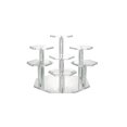 thumbnail image 1 of Wweixi Clear Hexagonal Stand Display Decorative Storage Rack Cake Dessert Party Jewelry Doll Holder for Home Showcase Shop Transparent, 1 of 8