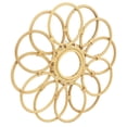 thumbnail image 1 of Wall Mirror, Rust  45cm Dia Rattan Mirror Round Delicate  for Entryway, 1 of 8