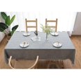 thumbnail image 5 of Rectangular tablecloth in cotton and linen fabric with tassels, 5 of 5
