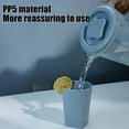 thumbnail image 6 of Djunllk 74 oz 2.2 Liter Pitcher with 5 Cups & Lid Large Water Jug for Ice Tea Cold Water Juice Containers for Coffee Juice and Homemade Beverage, 6 of 8