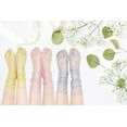 thumbnail image 2 of Dalrosia Women Girls Lace Socks Sheer Loose Socks Decorated Mesh Tulle Socks Transparent See Through Lace Slouch Socks, 2 of 6