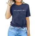 thumbnail image 2 of Beopjesk Women Mama Letter Printed T-Shirt Mama Graphic Tee, 2 of 3
