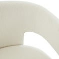 thumbnail image 2 of SAFAVIEH Couture Roseanna Modern Velvet Solid Accent Chair, Ivory, 2 of 5