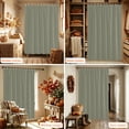 thumbnail image 6 of Green Solid Color Shower Curtain, Waterproof Shower Curtains for Bathroom, Modern Minimalist Pure Color Washable Fabric Bathtub Curtain Set Bath Decor with 12 Hooks 48"x72", 6 of 8