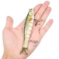 thumbnail image 4 of Cebos TARUOR 140mm Multi articulado Swimbait realista 8 segmentos pesca Swimbait Minnow señuelos art Taruor Cebos, 4 of 7
