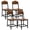 Brown, variant on Gasee Dining Chairs Set of 2,Wood Dining Chairs with Metal Legs for Dining Room, Kitchen, Restaurant,Brown (Only Chairs)