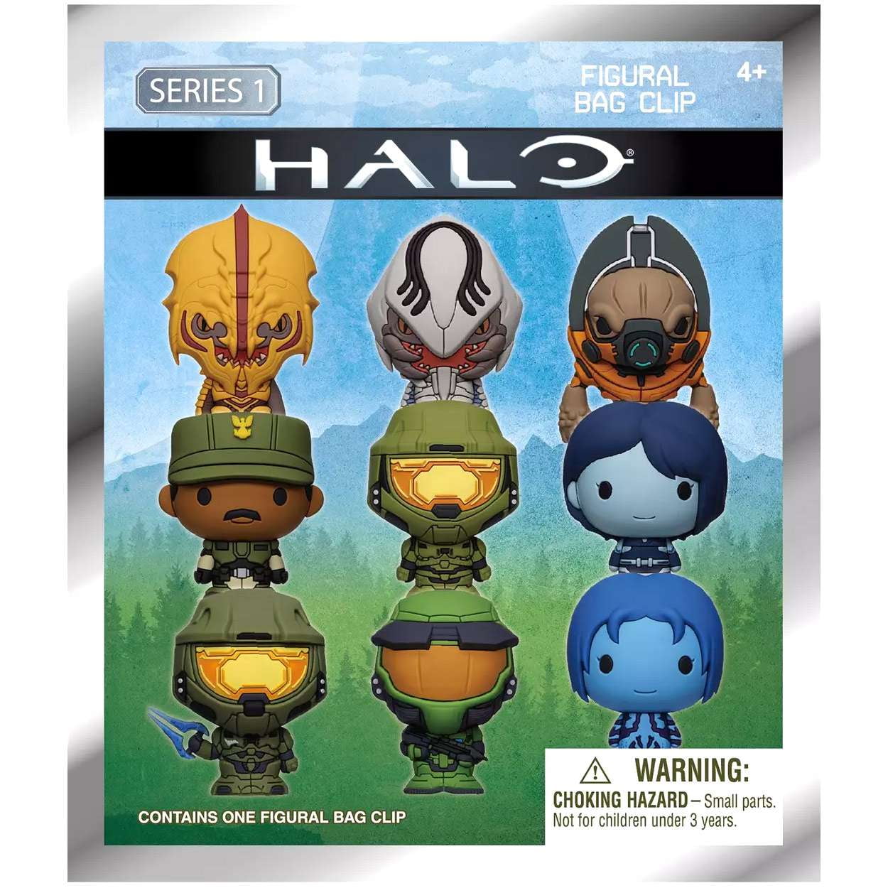 3D Figural Foam Bag Clip Halo Series 1 Mystery Box (24 Packs