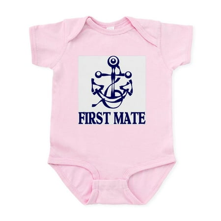 

CafePress - FIRST MATE Infant Bodysuit - Baby Light Bodysuit Size Newborn - 24 Months