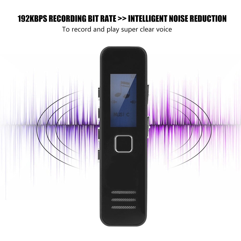 20-Stunden-Aufnahme mit 192 Kbit/s Sprachrekorder MP3-Wiedergabe des Mini-Voice-Recorder-Stiftes 32 GB TF-Karte Digitaler Aufnahmestift