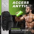 thumbnail image 5 of golytefs Magnetic Gym Sling Bag W/ Bottle Holder Gym Chest Pouch for Travel Sport Fitness, 5 of 9