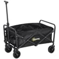 thumbnail image 1 of Outsunny Chariot Pliable et Rabattable, Chariot Utilitaire de Jardin, Noir, 1 of 9