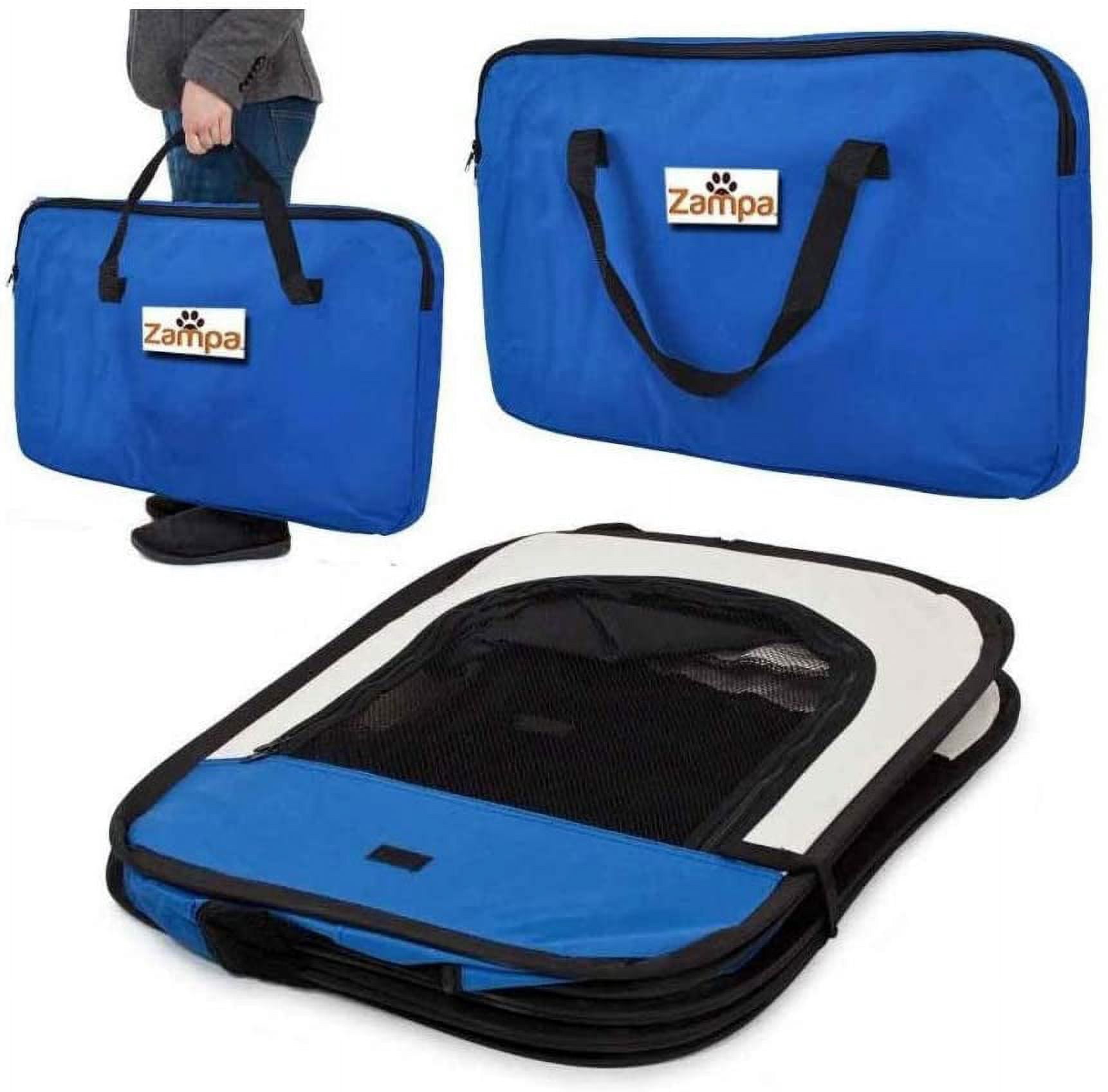 Zampa Portable Foldable Pet playpen Exercise Pen Kennel & Carrying Case, Indoor, Outdoor Use, Water resistant