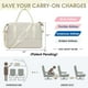 thumbnail image 2 of Bolsa de viaje WANDF para Spirit Airlines con puerto USB, color beige, 2 of 9