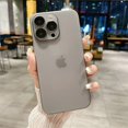 thumbnail image 5 of Ultra Thin Original Matte Slim PC Transparent Case For iPhone 15 14 13 12 11 Pro Max Plus Shockproof Camera Protection Cover, 5 of 5