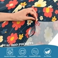thumbnail image 3 of Yayeee Kitchen Curtains Light Filtering 27"x24" Rod Pocket Short Cafe Window Panel, Red Floral, 3 of 7