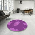 thumbnail image 4 of Ahgly Company Machine Washable Indoor Rectangle Transitional Crimson Purple Area Rugs, 3' x 5', 4 of 7