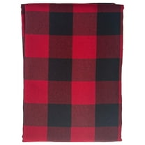 Home Collection Black & Red Buffalo Plaid Christmas Tablecloth 60x84 Oblong