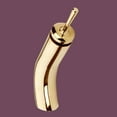 thumbnail image 2 of Tall Waterfall Faucet Bathroom Sink Tap Heavy Cast Brass Gold PVD Round | Renovators Supply, 2 of 10